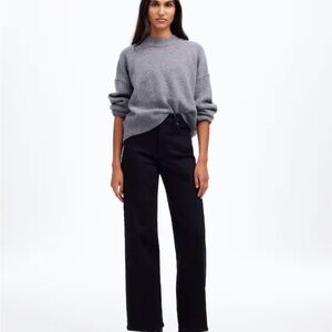 Madewell The Perfect Vintage Wide-Leg Jean Black Rinse wash